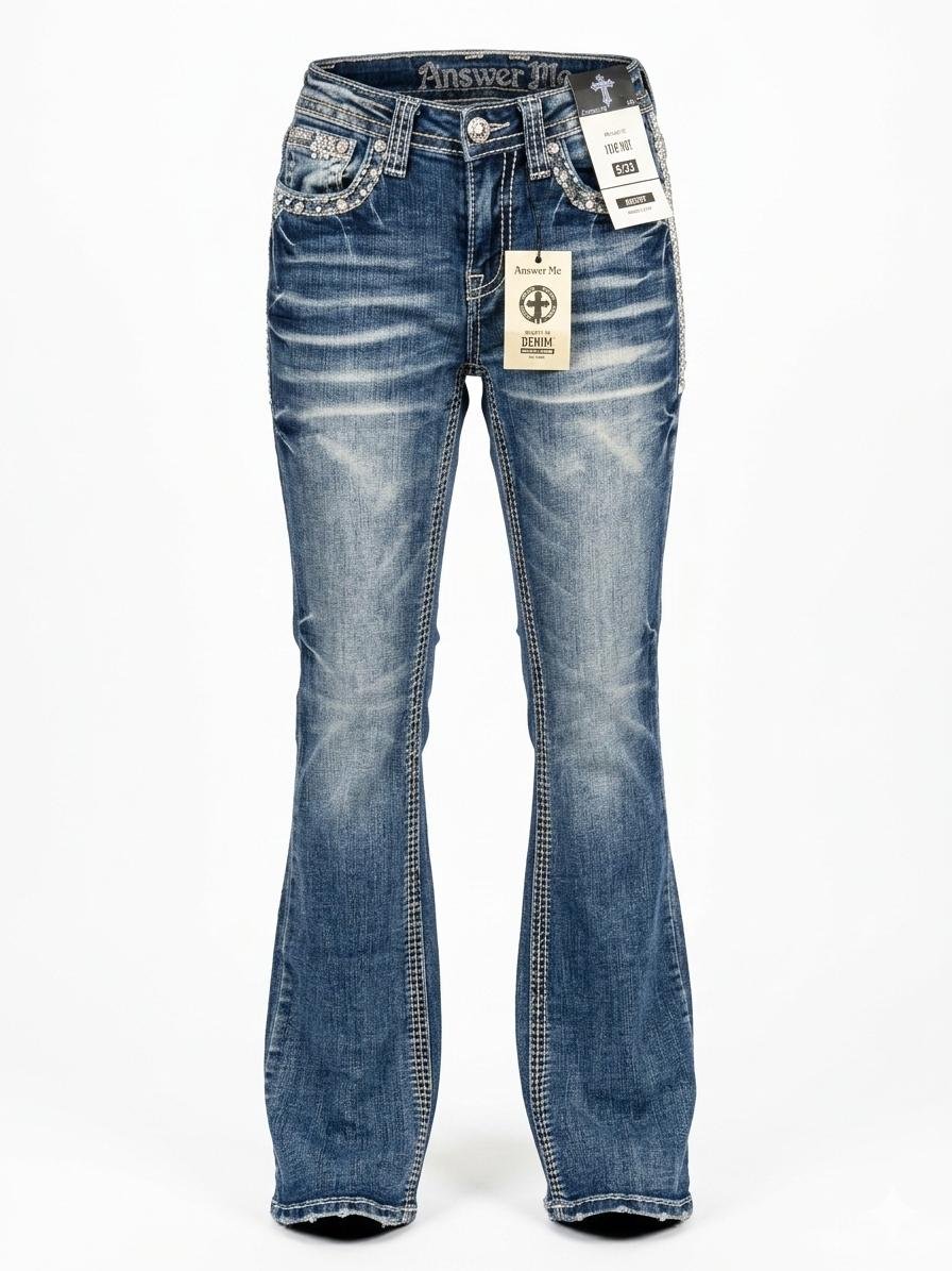 pantalones dama answer western blue